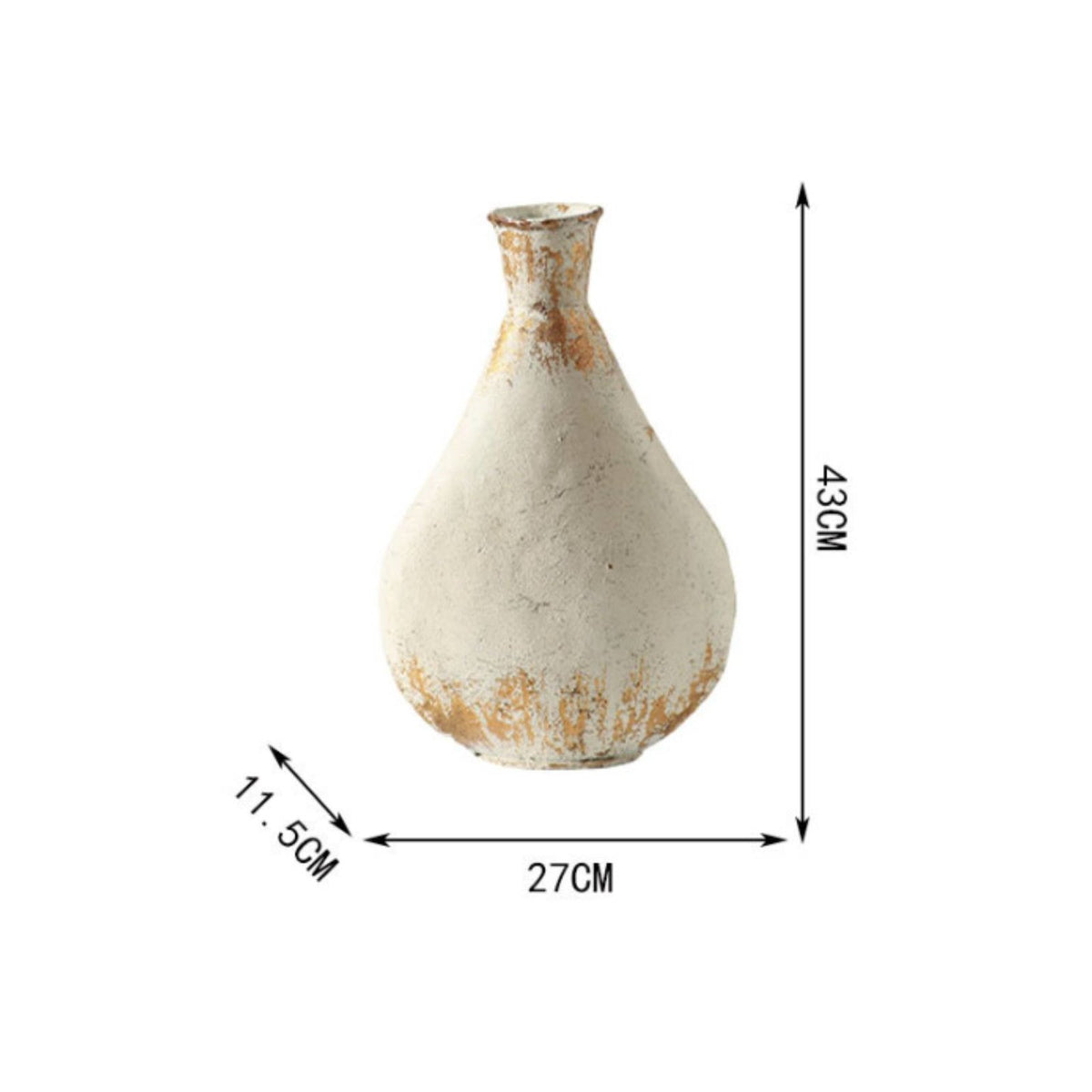 Flower Vase New Chinese Style Decorative Vase Earthy Home Decor for Guesthouse