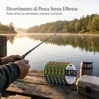 Traditional Fishing Main Line with Seven-Star Floats, Pre-Rigged Fishing Line Set for Wild Fishing