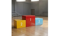 Three-Step Stage Stepped Athletic Stage Rectangular for Sports Competition