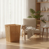 Laundry Basket with Handles Woven Laundry Basket Open-Top Clothes Hamper with Handles for Bedroom