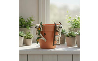 2 Pieces Skeleton Ladder Pot Climber Spooky Cute for Balcony, Gardeners