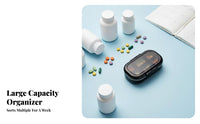 Weekly medication Sorter Large Capacity medication Container Portable Design for Seniors