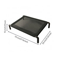Raised Mesh Dog Cot Curved Legs Elevated Pet Cot Mesh Pet Bed Sturdy