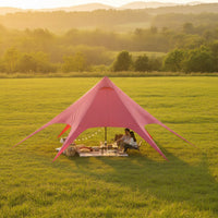 Waterproof Star Shade Tent Large Peaked Canopy Tent Heavy Duty Canopy with Carry Case Spacious for Event Planners
