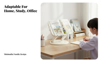 Adjustable Desktop Bookstand Foldable Adjustable Book Easel Multi-Functional