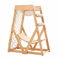 Wooden Cat Perch enduranceResistant Sisal Feline Furniture No Shedding