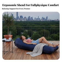 automaticInflating Air Couch Lightweight Inflatable Chaise Anti-Deflation for Adults