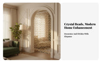 Beaded String Curtain Transparent Design Room Divider Decorative for Homeowners