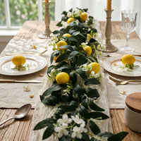 Artificial Lemon Vine Garland Easy to Shape Lemon Foliage Garland Reusable