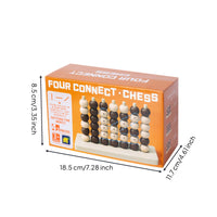 Four in a Row Game Tabletop 4 in a Row Game Compact Classic for Families, Home, Desktop