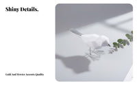 Gift Idea Origami Bird Figurine Minimalist Design Nordic Bird Statue Artistic Accent for Entrance Hall, Living Room, Bookshelf