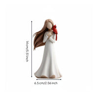 Angel Figurine Collectible Memorial Statue Handcrafted Memorial Angel Figurine for Living Room