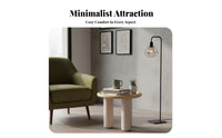 Round Wooden Table Minimalist Design Round Table with Thick Legs Rounded Design