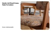 With Armrests Upholstered Wood Armchair centuryera Modern Design Upholstered Wooden Chair Ergonomic rearrest Accent Seat Stylish Appearance for Cafe Owners, Homeowners, Interior Designers, Dining Room, Home Office, Bedroom, Kitchen