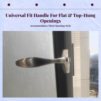 Aluminum handle, stainless lock