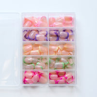 Nails Short Fake for Women, 240 Pieces Reusable Artificial Boxed Set, Temporary for Daily Wear and Summer