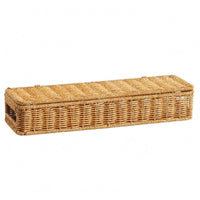 Rattan Storage Box with Lid Rectangular Rattan Storage Box Handmade for Tabletop