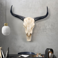 Vintage Resin Yak Head Wall Hanging Decor for Living Room