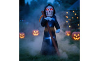 Freestanding Inflatable Grave Reaper Outdoor Inflatable Skull Reaper with Sickle Oversized Yard Decoration Lightweight