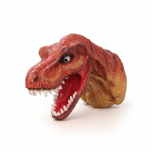 Dinosaur Head with Open Mouth Detailed Tyrannosaurus Head Sculpted for Bedroom