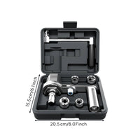 Lug Nut Wrench with Sockets Portable Labor-Saving Wrench Lug Nut Remover Tool Set for Drivers, Car Trunk