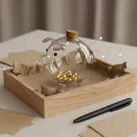 Gold Bean Storage Container Decorative Glass Piggy Bank Long-Lasting