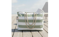 Waterproof Large Beach Bag Lightweight Women's Beach Tote Foldable Rope Handle Carryall Easy to Clean for Families, Pool, Travel, Vacation