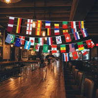 32 Countries Flag String Bright Color Soccer Tournament Decoration for Pubs