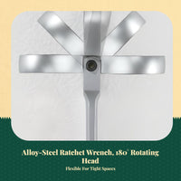 Dual-head ratchet wrench for auto repair