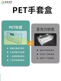 一次性手套收纳盒口罩帽子鞋套湿巾透明挂墙壁挂医院6S管理收纳盒