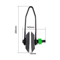 Easy Installation Outboard Engine Flusher Long-Lasting Steel Frame Marine Engine Flush Kit Crack Resistant Boat Engine Ear Muffs Quick Connect Hose Fittings for Winterizing