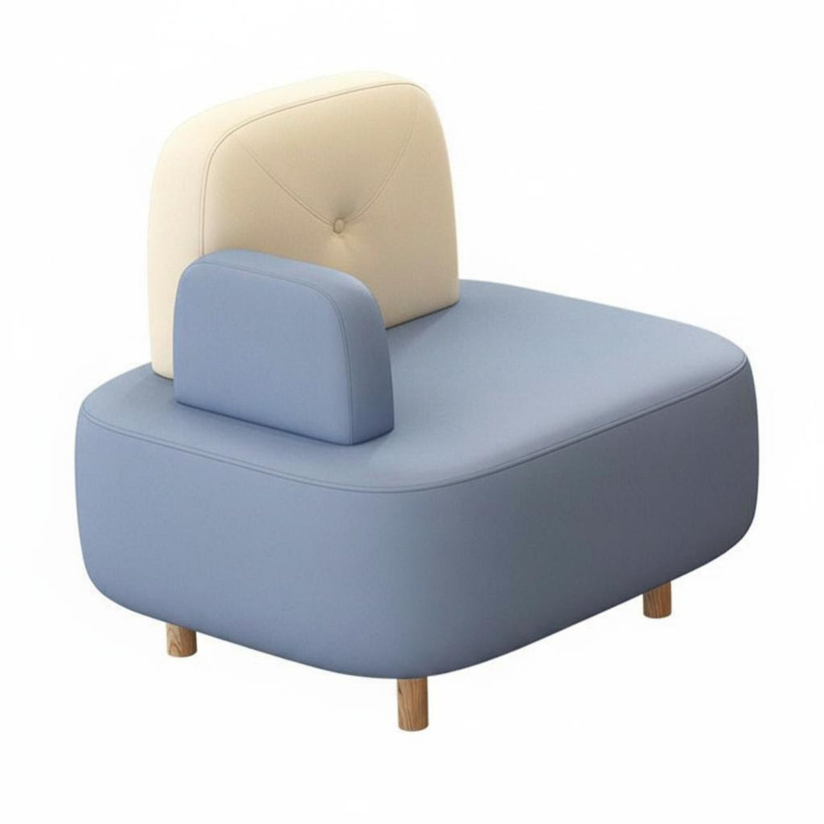 Upholstered Bench and Chair Dining Set Curved Backrest Commercial Furniture Modern Design Space Saving for Guests, Kitchen