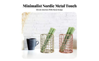 Nordic Design Stationery Holder Wrought Iron Design Metal Wire Writing