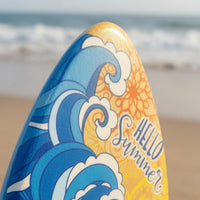 Wooden Surfboard 37-Inch Water Play Board Surfboard-Design Board Pointed Nose Lengthened Shape