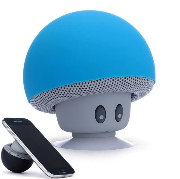 Cartoon Mushroom Wireless Bluetooth Speaker with Suction Cup Phone Stand
