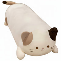 Cat Plush Long Pillow, Stuffed Doll Pillow, Soft Bedside Leg Pillow for Girls, Boys, Side Sleeper, Bedroom Decor