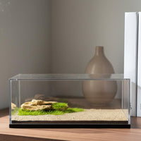 1/64 Scale Display Case Dustproof Desert Diorama Box Stackable Design Acrylic Car Display Case for Hobbyists