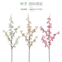 Artificial Cherry Blossom Branch with Multiple Forks for Wedding and Home Decor