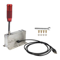 Realistic Sequential Shifter Metal PC Shifter with USB Cable Compact Controller Plug and Play for Gamers