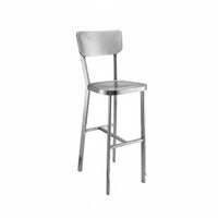 Manufacturing-inspired design Upholstered Highspine Stool with spinerest Bar Chair Modern Design Seating Furniture Sturdy Construction for Business Owners, Homeowners, pairs, Cafe, Front Desk, Restaurant, Dining Room