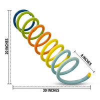 Parrot Toy Spiral Perch, Colorful Bird Swing and Tunnel for Avian Enrichment, Small Bird Toy Hideaway for Adult Animal Cage Decor Fun