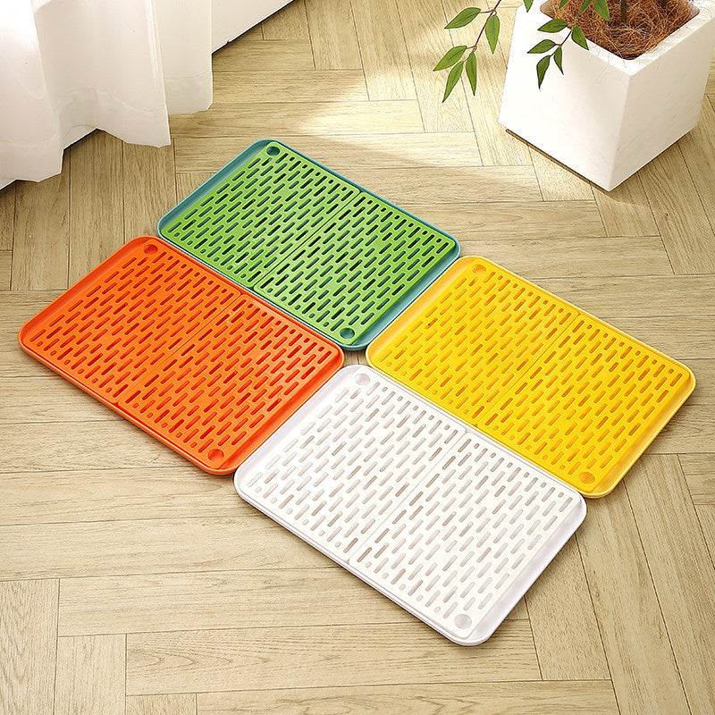 Cat Litter Mat, Plastic, Anti-Splash, for Cat Litter Box