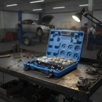 Automotive Bushing Replacement Tool Kit Universal Pull and Press Sleeve Kit Complete Bushing Installation Tool Compatible for Garage