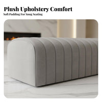 Tufted Bed-End Ottoman Multi-Purpose Upholstered Bench Comfortable paddinging Sturdy Frame for Homeowners, Retail Space, Bedroom