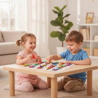 Wooden Matching Puzzle Early-Learning Recognition Board Puzzle Board Educational Shape Recognition Blocks Thick for Toddlers