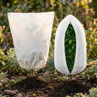 Outdoor Plants Frost Protection Covers with Zipper, Garden Fleece for Fruit Trees, Horticultural Fleece for Winter Garden, 1 Pack Plant Cover