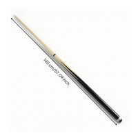 Birch Wooden Pool Cue Straight Two-Piece Billiard Cue Professional Sport Equipment for Beginners, Kids, Home Game Rooms
