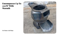 Cast Iron Patio Heater Wood Stove Large Outdoor Commercial