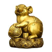 Astrological Figurine Gold-Toned Tabletop Ornament Compact for Shelf, Collectors
