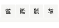 babypods抽屉式收纳柜夹缝储物柜窄边可移动零食玩具柜桌边置物柜 组合二：3层